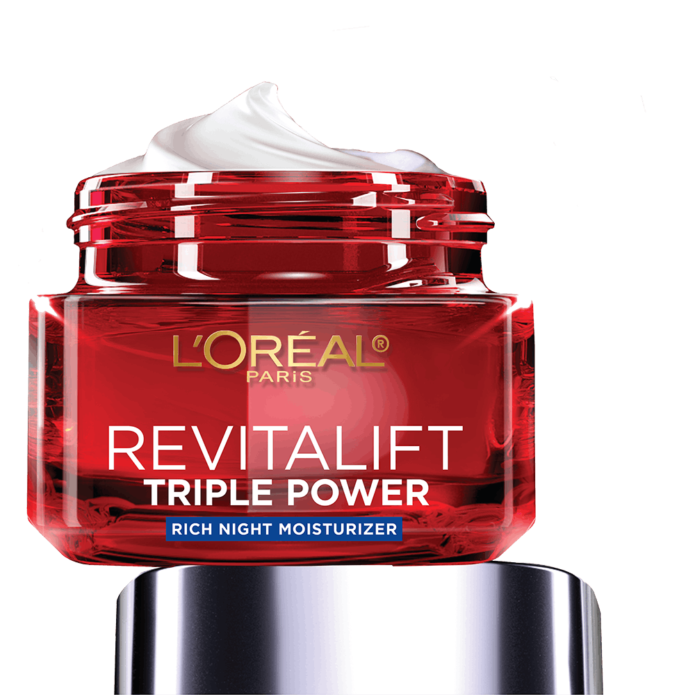 Hydrating Night Cream Revitalift Triple Power Moisturizer|L'Oréal Paris