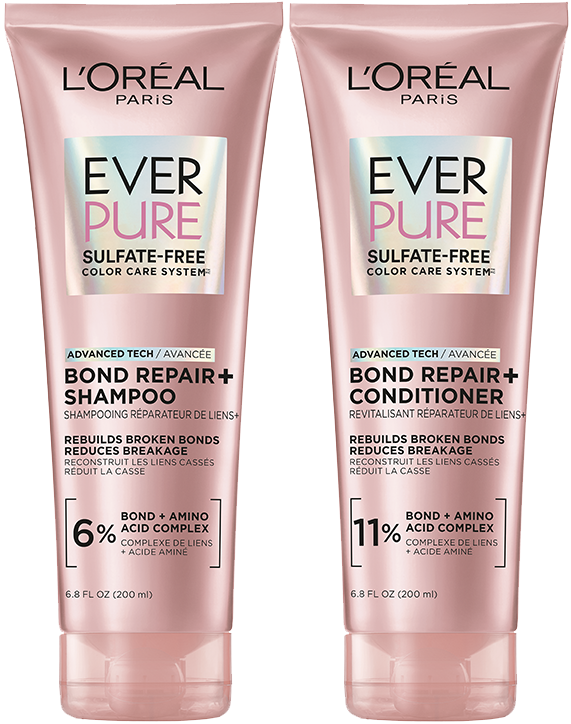 EverPure Sulfate Free Bond Repair+ Shampoo & Conditioner Kit for Damaged and Weak Hair